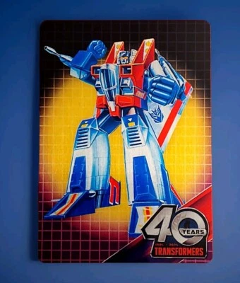 Transformers 40th Anniversary Starscream Limited Edition Premium Metal Card 4/4 - Image 1 of 2