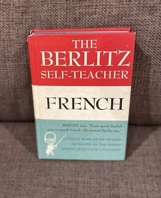 Pre Owned Vintage The Berlitz Self-Teacher French Hardcover Book 1971 - Image 1 of 4