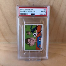 1973 Panini OK VIP Giacinto Facchetti  #165 PSA 6 Pop 3 Soccer