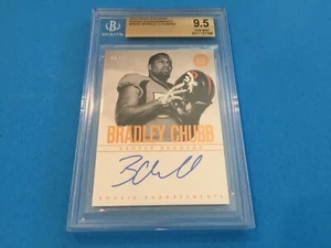 Bradley Chubb Broncos 2018 Panini Encarnado Novato Endosos/50 BGS 9,5 - Imagen 1 de 2