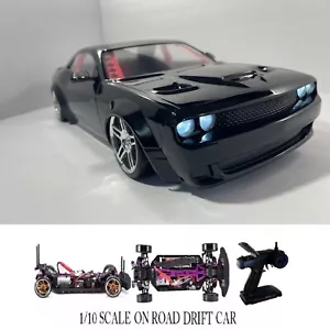 1/10 SCALE Custom Painted RC DRIFT CAR Dodge Challenger 4WD RTR - Picture 1 of 11