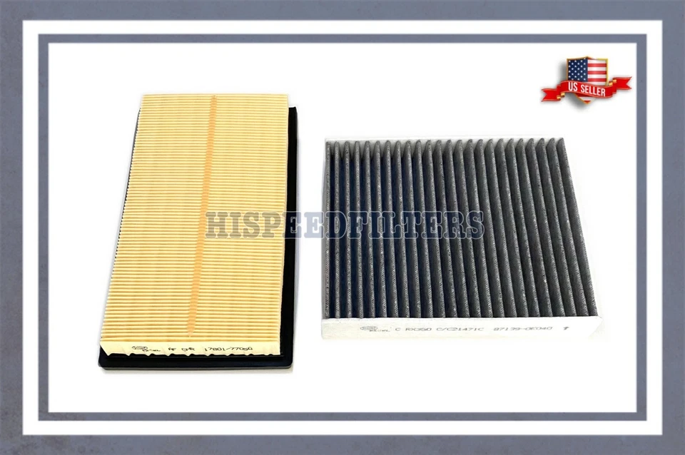 FILTRO DE AIRE CABINA MOTOR Y CARBONO PARA 2019-2022 ES300h y UX200 VENDEDOR EE. UU.   Foto 1 de 1