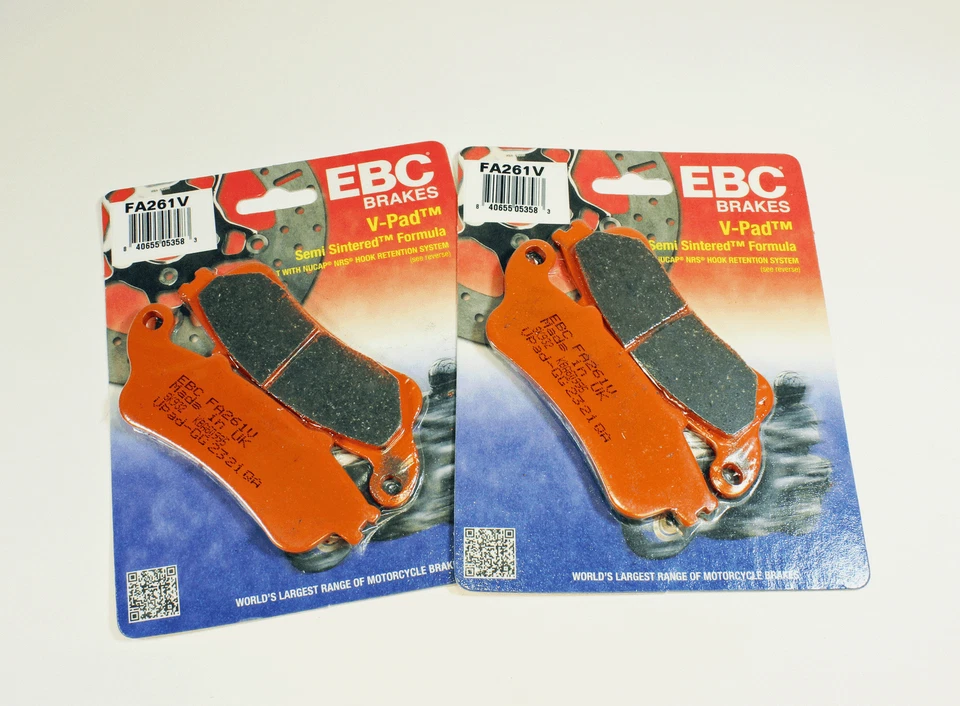 Pastilhas de freio EBC semi sinterizado V para 2004-05 Honda NRX 1800 VALKYRIE RUNE V Frt 2 Pr - Imagem 1 de 2