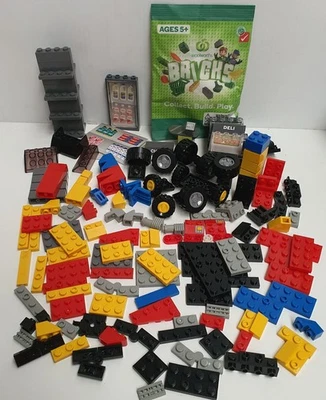 Lego Mixed Lot over 100 pieces including wheels and Woolies Shop Bricks +1 Pack - Image 1 of 2