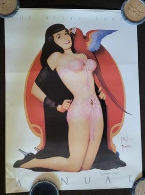 BETTY PAGEs ANNUAL signed Print, 1991, Bettie, signiert von Theakston, Ltd - Bild 1 von 4