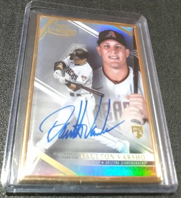 2021 Topps Gold Label Gold Framed Rookie On-Card Autograph Daulton Varsho! - Image 1 of 2