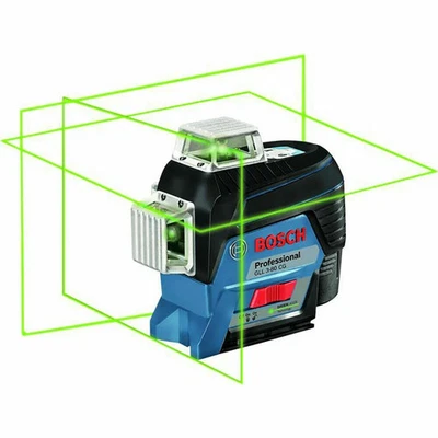 Bosch GLL3‑80 CG Green Line Laser Level Professional with BM1 Wall Mount Plate - Image 1 of 3