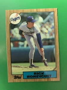 1987 Topps Tiffany Rick Honeycutt Los Angeles Dodgers #753 - Picture 1 of 2
