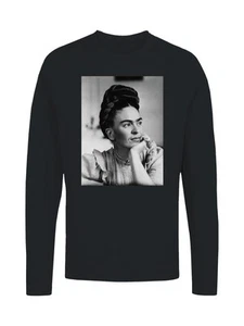 Frida Kahlo Reflective Portrait of a Woman with Braided Hair Women's Long Sleeve - Picture 1 of 15