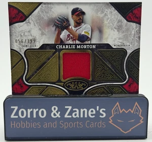 Charlie Morton 2025 Topps Tier One Relics Game Used Patch /199 MEM Braves - Picture 1 of 4