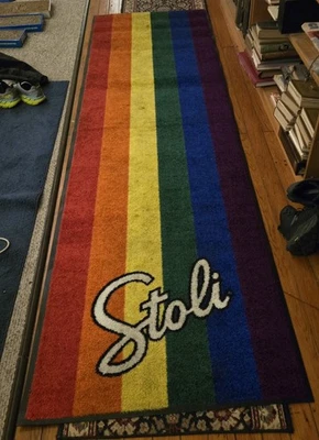 Rainbow Rug,LGBTQ Rug, Stoli Vodka Rug ,Gay Pride Rug - Image 1 of 4