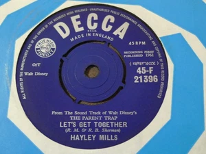 HAYLEY MILLS-LET'S GET TOGETHER-DECCA - Picture 1 of 2