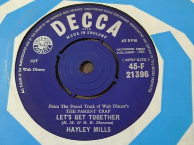 HAYLEY MILLS-LET'S GET TOGETHER-DECCA - Image 1 of 2