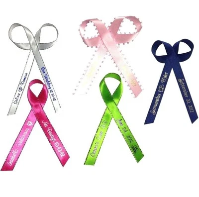 50 Fitas Personalizadas Favores de Festa Casamento Quinceañera Bebê, Chuveiro de Noiva - Imagem 1 de 4