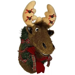 Sensor de Movimiento de Navidad de Colección Musical Animado Colgante de Pared Cabeza de Alce Decoración - Imagen 1 de 8