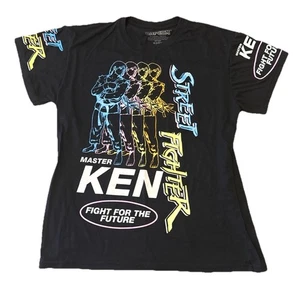STREET FIGHTER MASTER KEN T-shirt nera taglia L arti marziali CAMCOM - Foto 1 di 7