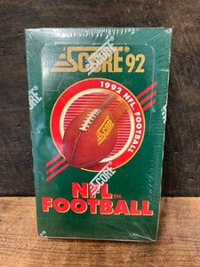 1992 Score Football Factory Sealed Wax Box 36 Packs - Picture 1 of 5