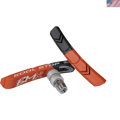 Pastillas de freno BMX de alto rendimiento - Juego de 2 compuestos de goma para una parada confiable Foto 1 de 4