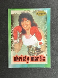1996 Ringside Boxing Christy Martin #55 Rookie RC Christy Movie Sydney Sweeney - Foto 1 di 2