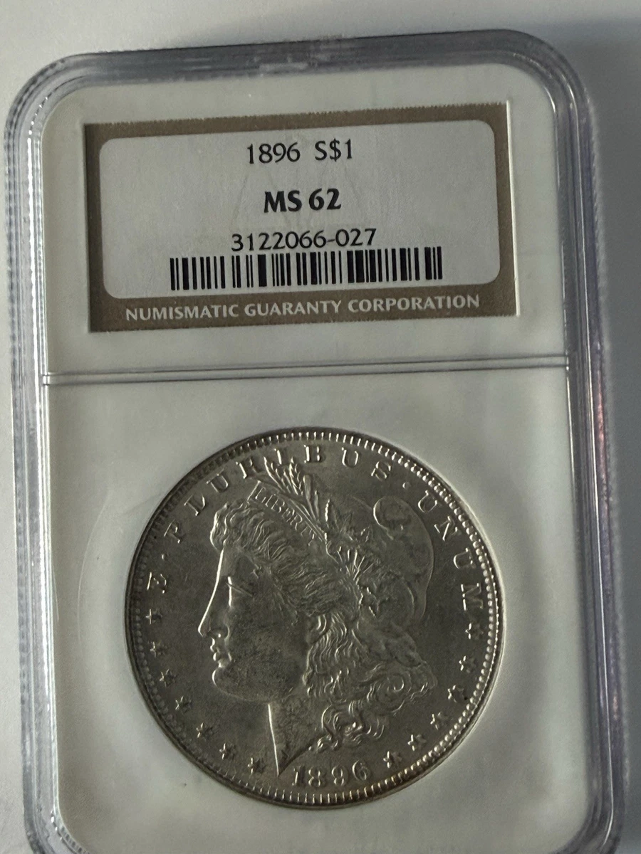 MS 62 Graded 1896 Year Morgan US Dollars (1878-1921) for sale | eBay