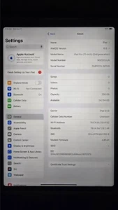 iPad Pro 11 inch verizon wifi + 4G 2nd Gen - Bild 1 von 5