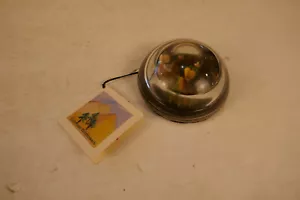 Vintage Glas Briefbeschwerer Colorado Wild Flowers mit Original Etikett - Bild 1 von 5