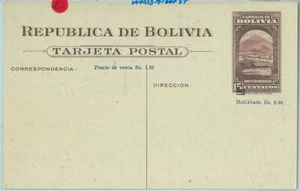 67548 - BOLIVIA - Historia Postal - TARJETA DE PAPELERÍA - MINERALES Minería de Plata - Imagen 1 de 1