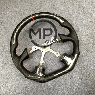 Custom Real Carbon Fiber Steering Wheel Fit For Subaru Impreza WRX 2002-2004 Foto 1 de 4