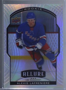 2020-21 UD Allure Hockey Alexis Lafreniere RC Photo Variation SSP #100 Rangers