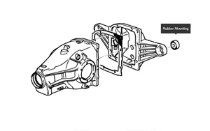 BMW E36 188 OEM DIFF CUBIERTA BUJE LSD M3 3.0 S50B30 ORIGINAL M3 33171134872 - Imagen 1 de 1