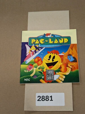 PAC-LAND - Turbo Grafx - Manual Only **NO GAME! - Image 1 of 2