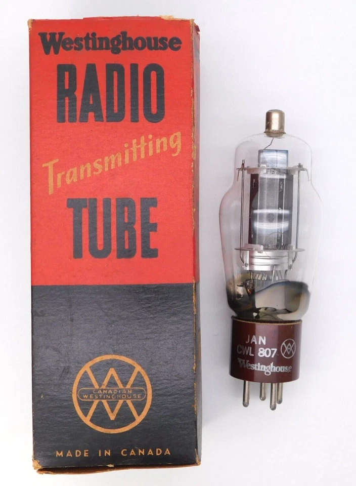 Tubo de válvula Westinghouse JAN CWL 807 NUEVO EN CAJA