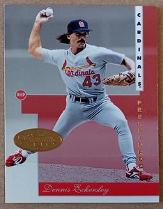 1996 LEAF SIGNATURE SERIES GOLD PRESS PROOF CARD #144 DENNIS ECKERSLEY NM-MINT