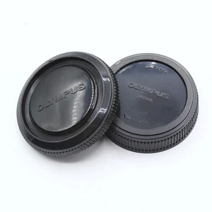 Genuine Olympus OM Body Cap + Rear Lens Cap Set - Occasion - Vendeur Pro - Photo 1/1