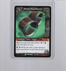 2012 WORLD OF WARCRAFT TOMB OF THE FORGOTTEN POISON FANG BRACERS #173 - Picture 1 of 1