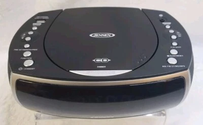 Jensen JCR-322 Tabletop AM/FM Radio CD Player Dual Alarm Clock - Image 1 of 4