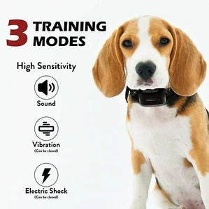 Dog Bark Collar Bark Control Shock Vibra Dog Training Anti Barking - Picture 1 of 6