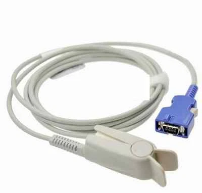 ALPTA One-Piece Nellcor DOC-10 Oximax Spo2 Sensor Compatible 10ft Adult Finger Clip