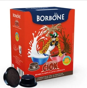 DJ CHOK 32 Kapseln A Modo Mio Kaffee Bourbon Getränk nach Geschmack Milch und Schokolade - Bild 1 von 18