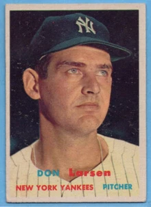 1957 Topps #175 Don Larsen VG-VGEX+ WRINKLE New York Yankees Giants A5349 - Picture 1 of 2