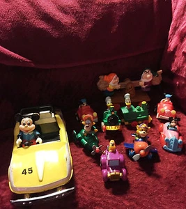Vintage lot of 10 Disney characters Minatures cars some are metal and 1 large - Picture 1 of 9