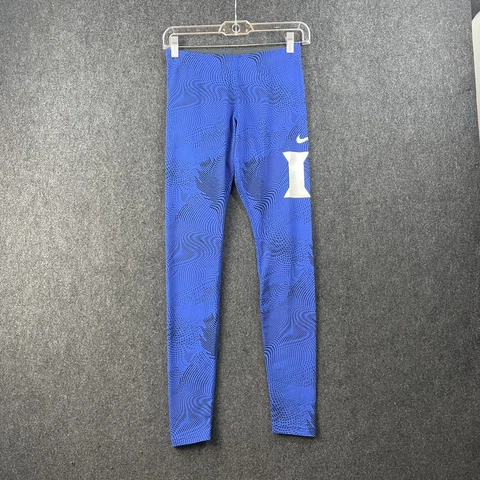 Nike Duke University Blue Devils Women's Blue Tight Leggings Pants Size Small Cover