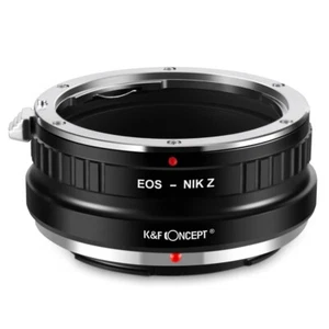 K&F Concept Adapter for Canon EOS EF Mount Lens to Nikon Z Camera Z5 Z6 Z7 Z50 - Picture 1 of 6