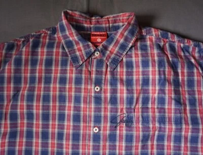 Shady LTD Shirt Mens 2XL Eminem Slim Shady Streetwear Plaid Button Up - Image 1 of 4