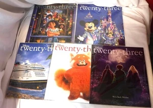 Disney D23 Twenty-Three Magazine Spring Summer Fall Winter 2021-2022 Lot of 5 - Picture 1 of 2