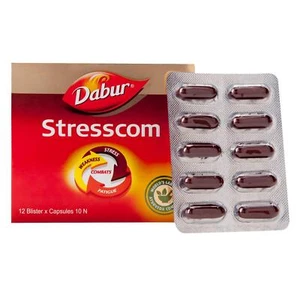 Dabur Stresscom Capsule -Estratto di Withania Somnifera-Ashwagandha (120 capsule) - Foto 1 di 4
