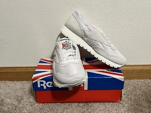 Vintage 80s Reebok Classic CL 1000 Women's 7 White NOS Deadstock 80s Runners - Picture 1 of 9