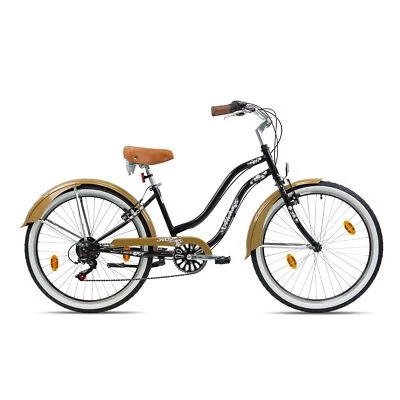 Beachcruiser Fahrrad retro Chrisson Aloha 155-170cm 6 Gang Beach Cruiser Fahrrad