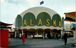 Postal ALASKA EXHIBIT Feria Mundial de Seattle WASHINGTON WA - Imagen 1 de 2