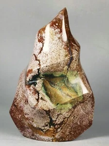 Rohe NATÜRLICHE OZEAN JASPIS QUARZ Geode KRISTALL Kugel Flamme Heilung - Bild 1 von 10